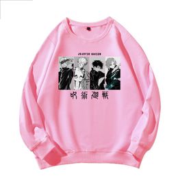 Men's Hoodies & Sweatshirts Jujutsu Kaisen Cosplay Tops Role Ryoumen Sukuna Yuji Itadori Fushiguro Megumi Gojo Satoru Print Round Collar Pul