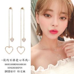 Stud Long Tassel Earrings Female Needles Korean Temperament Simple Loving Earring Online Celebrity Super Fairy Advanced SenseStud Odet22 Far