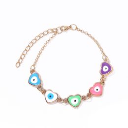 New Contrasting Colour Devil's Eye Anklet Hot Evil Love Eye Bracelet Wholesale