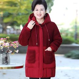 Women's Trench Coats Extra Large Women Long Cotton Padded Jackets Casual Hooded Parka Overcoat Winter Warm Down Jacket Cold Outerwear