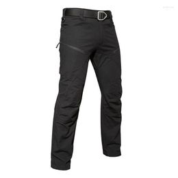 Men's Pants Tactical Combat Cargo Waterproof Hiking Men Casual Multi Pockets Wear-Resistant Training Military Trousers AutumnMen's Drak22