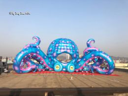 Giant Inflatable Octopus Model 10m Cartoon Animal Mascot Air Blow Up Octopus DJ Booth Tent With Tentacles For Outdoor Concert Stage Decoration