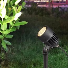 Aluminium 20W Lawn Lamp Outdoor LED Spike Light Waterproof Lighting Villa Garden Light Path Spotlights AC110V 220V