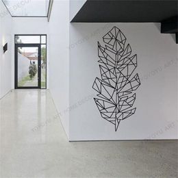 Mordern Home Wall Decoration Pen-sign Decal Plant Sticker Forest Decal Geometry Decal Paper For Living Room Decor Wallpaper rb69 T200421