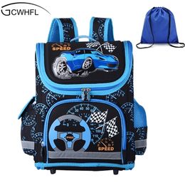 Boys Schoolbags Kids Satchel Child School Backpack EVA Folded Orthopedic Children School Bags For Boys Mochila Infantil LJ201225