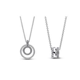 2022 New Autumn 925 Sterling Silver Signature Ring Pendant Necklace Chain For Women Men Fit Pandora Style Necklaces Gift Jewellery 392308C01 392311C01