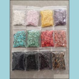 Stone Loose Beads Jewellery Chips 3-5Mm Natural Gemstone Decor Mini Healing Aquarium Fish No Hole Drop Delivery 2021 V3Kct