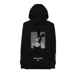 Men's Hoodies & Sweatshirts Exclusive Men Tour Dangerous Woman White Black Hoodie Casual Fashion Streetwear HoodedMen's Men'sMen's