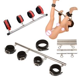 BDSM Correctional Instruments of Torture Female Slaves Binding Handcuffs Leg Splitter Restraint Frame Fun Toys sexy Products