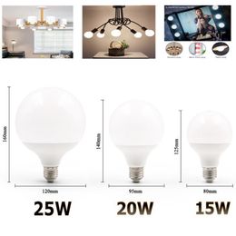 Bulbs Led Bulb Lamp No Flicker 220V Lampada Light E27 20W 25W SMD 5730 Lights & Lighting G60 G70 G80 G95 Energy Saving LampsLED