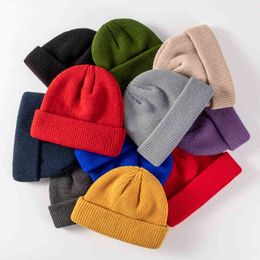 Beanie/Skull Caps Ball Caps Wholesale Brand Men Ladies Knit Hat Beanie Sailor Ha T220823