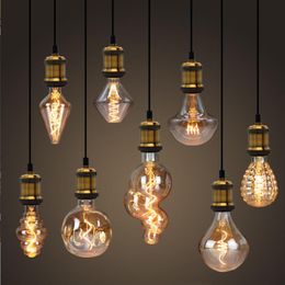 Bulbs Led Vintage Light Bulb G125 Stone Big Globe 4W Dimmable 220V Filament Decorative Edison BulbLED