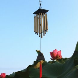 Decorative Objects & Figurines 66 Cm Aluminum Tube + Alloy Outdoor Living Wind Chimes Yard Garden Tubes Bells Copper 16