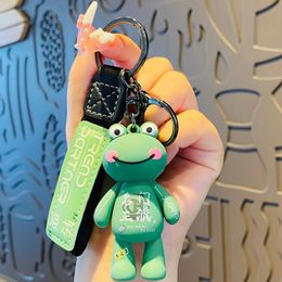 Keychains Handbag Keychain Chain Buckle Characters Lovers Cars Silica Gel Men Women Bags Graffiti Frog Pendant Accessories Ysk0002
