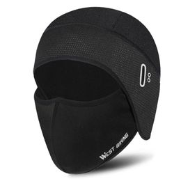 Cycling Caps & Masks Winter Warm Face Protection Hat Headwear Fleece Skiing Mask Hoods Thermal Cap Comfortable For Cold WeatherCycling