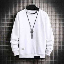 Men Hip Hop Hoodies Fake Collar Autumn Fashion Street Wear Brand Men Pullover Hoodies Sweatshirt Long Sleeve O-neck Shirt 210924