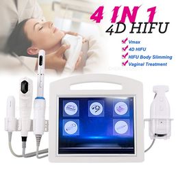 Beauty Items 4 in 1 4D Wrinkle Removal Anti-aging Machine Facial Lifting Skin Tightening Vaginal Tighten Salon Skincare Beauty Equipment Hifu focused ultrasound