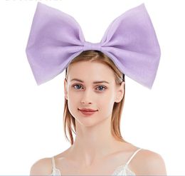 Huge Bow Headband Hair Accessories Big Bowknot Hairhoop Party Decoration Lace Hairstick Gauze Headdress Halloween Cosplay Headwear