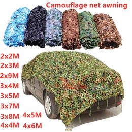 Military camouflage nets for hunting, 2m x 3m, 5m x 3m military camouflage canopy, for camping, car, tent, outdoor sunshade H220419