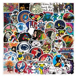 50Pcs Rock band Grateful Dead sticker Rock and roll Graffiti Kids Toy Skateboard car Motorcycle Bicycle Stickers Decals Wholesale