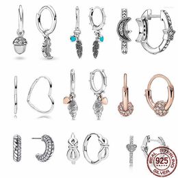 Stud 925 Sterling Silver Lnfinite Zircon Ear Studs For The Original Earrings Charm Making Fashion DIY Jewellery WomenStud Farl22