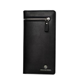 3pcs Wallets Men PU Plain Business Multifunctional Long Credit Card Holder