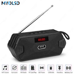 bluetooth compatible radio UK - Portable Wireless Speaker Bluetooth Compatible Bass Mini Subwoofer Support TF Card MP Music Usb Speaker With Fm Radio Receiver J220523