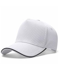 Adult Summer Outdoors Breathable Sun Caps With Holes Lady Trucker Cap Big Head Man Women Plus Size Baseball Hat 56-60cm
