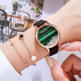 Wristwatches Bravura Sleek Minimalist Fashion With Strap Dial Women's Quartz Watch Gift F Buckle Watches For Women#35Wristwatches