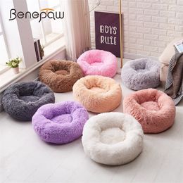 Benepaw Warm Plush Dog Beds For Small Medium Large Dogs Soft Cosy Cuddling Pet Bed 8Color Washable Thick Dog Mat Sofa 201225