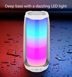 Portable Speakers Pulse 4 wireless bluetooth speaker LED lights subwoofer card computer outdoor portable high volume audio T230129