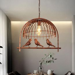 Pendant Lamps Nordic Bird Lights Bedroom Dining Room Lamp Amercian Country Droplight Kitchen Restaurant Headlight Cafe ChandelierPendant