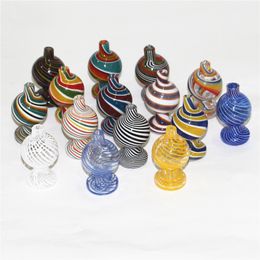 Smoking ball glass carb caps for Quartz Banger Sandblasted Quartz Bangers Bevelled Edge domeless nail smoke bowls