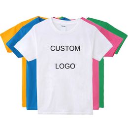 Unisex 2022 forcustomization Blank Short Sleeve 100% Cotton Heat Transfers Dtg Embroidered tshirts with custom printed Custom clothing