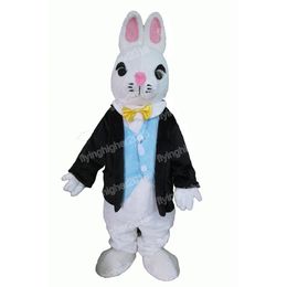 Easter Bunny Mascot Costume Top Quality Cartoon Rabbit Anime theme character Carnival Adult Unisex Dress Christmas Birthday Party Outdoor Outfit