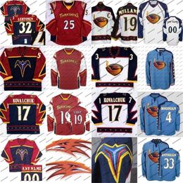 CeoMit Atlanta Thrashers Premier Hockey Jersey 15 Dany Heatley 17 Ilya Kovalchuk 39 Tobias Enstrom 16 Marian Hossa Hockey Jerseys