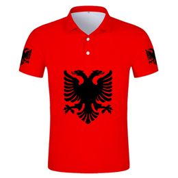 Albania Eagle Polo Shirt Free Custom Name Number Gyms Albanian Shqiperi Alb Fitness Po Flag Polo Shirt Al Print Po Clothes 220702