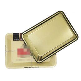 Small Size Cartoon Rolling Tray Metal Cigarette Smoking Trays Tobacco Plate Case Storage 18 12.5cm Machine Tool Gift