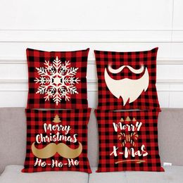 Christmas Decorations 45cmX45cm Merry Cushion Cover Pillowcase 2022Christmas For Home Xmas Noel Ornament Happy Year