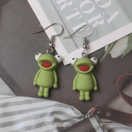 Dangle & Chandelier Japanese And Korean Style Ins Fashion Cute Animal Pure Colour Earrings Frog Duck Pig Niche Design 2022 TrendDangle DanglD