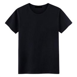 mens custom t shirts UK - Men's T-Shirts Round Neck Cotton T-shirt Short Sleeve Blank Advertising Shirt Custom Summer Basic Casual Couple Men And Women T-shirtMen's M
