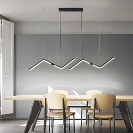 Pendant Lamps Modern Led Lights For Dining Kitchen Room Bar Nordic Home Decor AC85-265V Lamp Fixtures 90/120cm LengthPendant