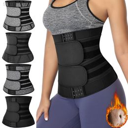 Waist Trainer Neoprene Body Shaper Women Long Torso Slimming Sheath Sweat Shapewear Belly Shapers Workout Trimmer Belt Corset L220802