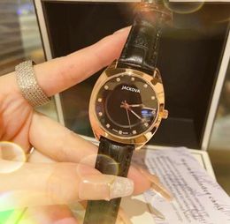 Hottest popular fashion womens quartz watch 33mm Genuine Leather Cystal Ladies watches super nice fine small Lovers Trend Clock Wristwatch Dropshiping gifts