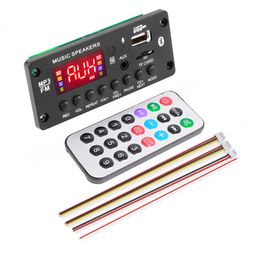 Amplifier MP3 Player Decoder Board 12V Bluetooth5.0 Car FM Radio Module Support Folder switching TF USB AUX