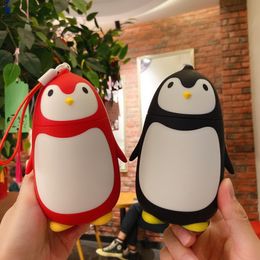 Super cute Water Bottles penguin mug female portable small student children stainless steel cup creative personality gift cups