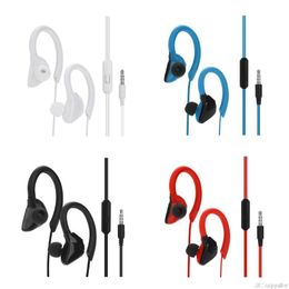 Headphones & Earphones Sports Earbuds Wired With Microphone Wrap Around Over Ear Hook In For Cell Phones MP3/4 WholesalesHeadphones