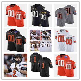 Xflsp Barry Sanders 2022 Custom Oklahoma State OSU College Football Jersey 31 Antonio Smith 32 Walt Garrison 34 Thurman Thomas 31 Tre