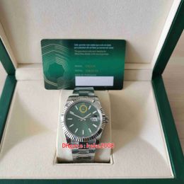 DIW Super men watch 126334 41mm mint Green Dial Stainless 904L Match Serial Number Cards Sapphire cal.3235 Movement Mechanical Automatic watches Wristwatches