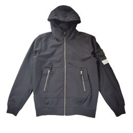 남자 21SS 40727 패션 새로운 소프트 라이트 쉘 후드 재킷 커플 스포츠 및 레저 자켓